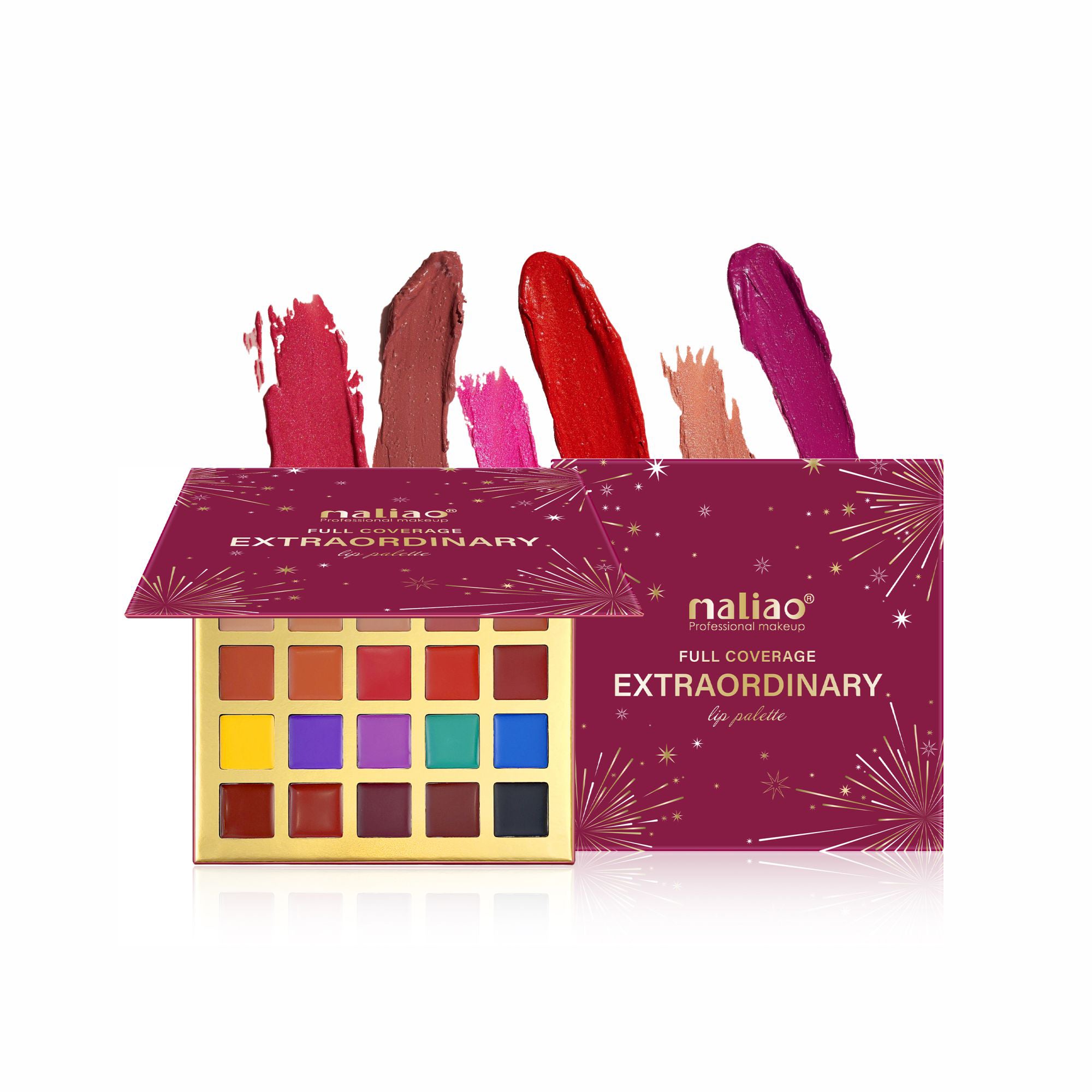 Maliao Matte Extraordinary Full Coverage Lip Palette - 25 Stunning Colors for Every Occasion - Maliao Makeup